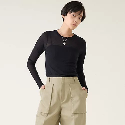 【マルティニーク/martinique】のガーゼフライスロンT インテリア・キッズ・メンズ・レディースファッション・服の通販 founy(ファニー) https://founy.com/ ファッション Fashion レディースファッション WOMEN トップス・カットソー Tops/Tshirt ロング / Tシャツ T-Shirts おすすめ Recommend シアー Sheer トレンド Trend ベーシック Basic 夏 Summer |ID: prp329100004462404 ipo3291000000031229708