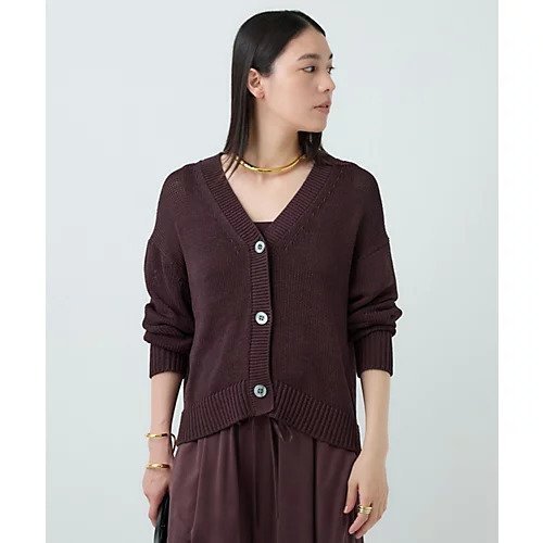 【カオス/Chaos】のシルクコンリリーショートカーディガン インテリア・キッズ・メンズ・レディースファッション・服の通販 founy(ファニー) 　ファッション　Fashion　レディースファッション　Fashion for Women　トップス・カットソー　Cut & Sew Tops　カーディガン・羽織り　Layered Style Cardigans　カーディガン　Cardigan, Knitwear　ショート　Short, Short Length　バランス　Balance, Style Balance　ロング　Long, Long-Length　ワイド　Wide, Wide Fit　人気　Popular, Best Seller　羽織　Haori, Light Jacket　ガナッシュブラウン|ID: prp329100004462412 ipo3291000000035914325