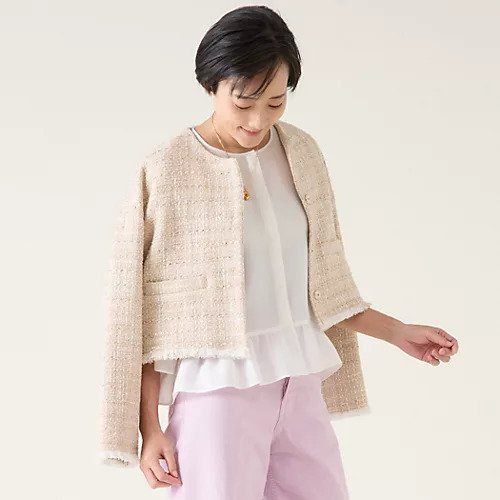 【マルティニーク/martinique】のGIOLICAツイードジャケット(セットアップ可) 人気、トレンドファッション・服の通販 founy(ファニー) 　ファッション　Fashion　レディースファッション　WOMEN　アウター　Coat Outerwear　ジャケット　Jackets　おすすめ　Recommend　イタリア　Italy　カーディガン　Cardigan　サマー　Summer　シアー　Sheer　ショート　Short　ジャケット　Jacket　セットアップ　Set Up　ツィード　Tweed　ツイード　Tweed　デニム　Denim　ボトム　Bottom　春　Spring　 other-1|ID: prp329100004462423 ipo3291000000031229760