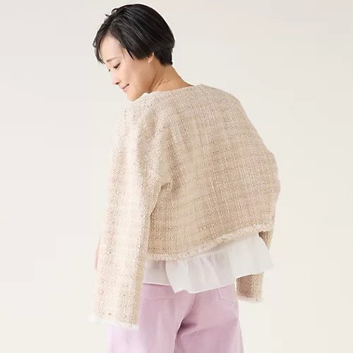 【マルティニーク/martinique】のGIOLICAツイードジャケット(セットアップ可) 人気、トレンドファッション・服の通販 founy(ファニー) 　ファッション　Fashion　レディースファッション　WOMEN　アウター　Coat Outerwear　ジャケット　Jackets　おすすめ　Recommend　イタリア　Italy　カーディガン　Cardigan　サマー　Summer　シアー　Sheer　ショート　Short　ジャケット　Jacket　セットアップ　Set Up　ツィード　Tweed　ツイード　Tweed　デニム　Denim　ボトム　Bottom　春　Spring　other-2|ID: prp329100004462423 ipo3291000000031244511