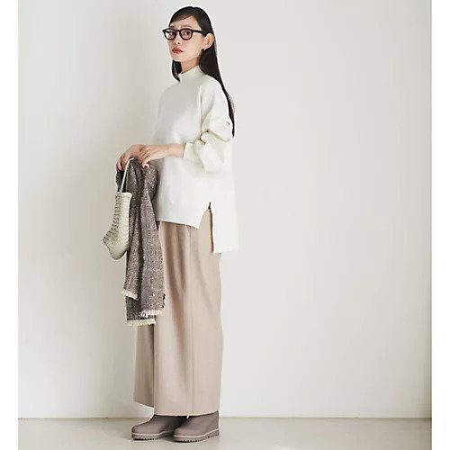 【プレインピープル/PLAIN PEOPLE】のミルドメルトンワイドストレートクロップドパンツ 人気、トレンドファッション・服の通販 founy(ファニー) 　ファッション　Fashion　レディースファッション　WOMEN　パンツ　Pants　アンクル　Uncle　カシミヤ　Cashmere　ジャージ　Jersey　ストレート　Straight　ドレープ　Drape　バランス　Balance　リラックス　Relax　ワイド　Wide　定番　Standard　other-2|ID: prp329100004462427 ipo3291000000031244519