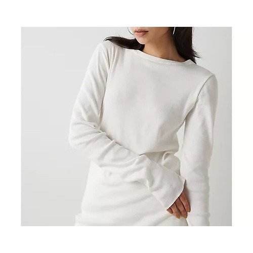 【ウィムガゼット/Whim Gazette】のコットンテレコクルーネックプルオーバー 人気、トレンドファッション・服の通販 founy(ファニー) 　ファッション　Fashion　レディースファッション　Fashion for Women　トップス・カットソー　Cut & Sew Tops　カジュアルプルオーバー・ニットトップス　Pullovers & Knit Tops / Casual Pullovers　インナー　Innerwear　カットソー　Cut and Sewn Top　シンプル　Simple, Minimal　ジャケット　Jacket, Outerwear　スマート　Smart, Elegant　スリーブ　Sleeve, Long Sleeve / Short Sleeve　テレコ　Ribbed, Rib Stitch　長袖　Long Sleeve, Full Sleeve　フィット　Fit, Slim Fit　フェミニン　Feminine, Girly　プレミアム　Premium, High-End　ベーシック　Basic, Essential　other-3|ID: prp329100004462454 ipo3291000000031244611