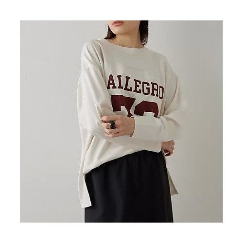 【ウィムガゼット/Whim Gazette】のフットボールロングTシャツ 人気、トレンドファッション・服の通販 founy(ファニー) 　ファッション　Fashion　レディースファッション　Fashion for Women　トップス・カットソー　Cut & Sew Tops　シャツ・ブラウス・オフィスカジュアル　Elegant Blouses & Button-Ups　ロングTシャツ・Tシャツ　Longline T-Shirts & Tees　2025年　2025　2025春夏・S/S　Spring/Summer 2025 SS25　プリント　Print, Printed Pattern　ロング　Long, Long-Length　ヴィンテージ　Vintage Style　長袖　Long Sleeve, Full Sleeve　other-3|ID: prp329100004462460 ipo3291000000031244629
