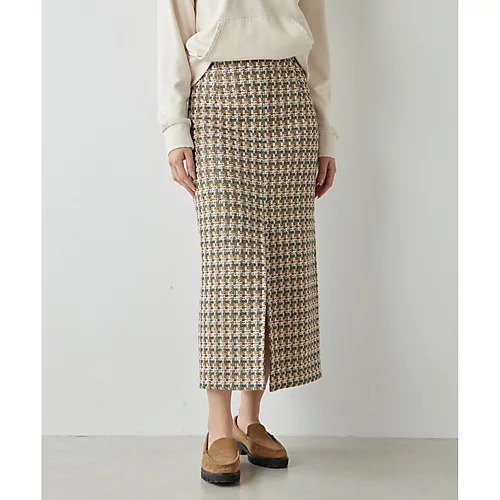 【ウィムガゼット/Whim Gazette】の【LINTON】ツィードスカート 人気、トレンドファッション・服の通販 founy(ファニー) 　ファッション　Fashion　レディースファッション　Fashion for Women　スカート　Skirts　ヴィンテージ　Vintage Style　スリット　Slit, Slit Detail　タイトスカート　Pencil Skirt, Tight Skirt　ツイード／ツィード　Choker, Choker Necklace　ツイード　Twill, Twill Weave　ミックス　Mix, Mixed Style　2025年　2025　2025春夏・S/S　Spring/Summer 2025 SS25　other-2|ID: prp329100004462467 ipo3291000000031244647