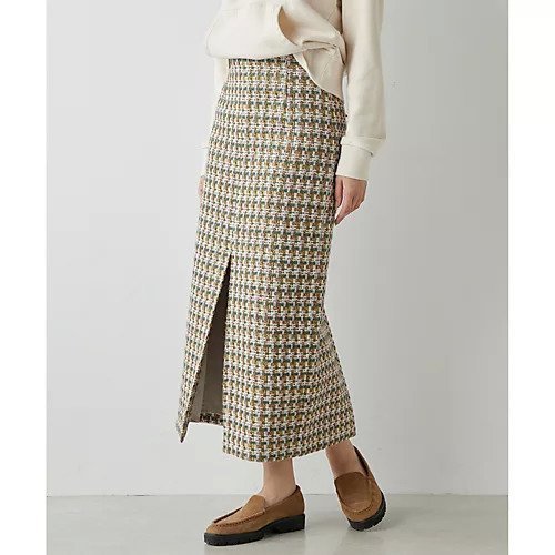 【ウィムガゼット/Whim Gazette】の【LINTON】ツィードスカート 人気、トレンドファッション・服の通販 founy(ファニー) 　ファッション　Fashion　レディースファッション　Fashion for Women　スカート　Skirts　ヴィンテージ　Vintage Style　スリット　Slit, Slit Detail　タイトスカート　Pencil Skirt, Tight Skirt　ツイード／ツィード　Choker, Choker Necklace　ツイード　Twill, Twill Weave　ミックス　Mix, Mixed Style　2025年　2025　2025春夏・S/S　Spring/Summer 2025 SS25　other-3|ID: prp329100004462467 ipo3291000000031244649