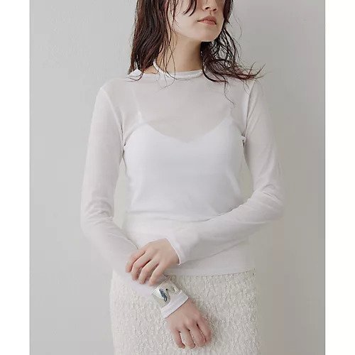 【ウィムガゼット/Whim Gazette】のシアーストレッチプルオーバー インテリア・キッズ・メンズ・レディースファッション・服の通販 founy(ファニー) https://founy.com/ ファッション Fashion レディースファッション Fashion for Women トップス・カットソー Cut & Sew Tops カジュアルプルオーバー・ニットトップス Pullovers & Knit Tops / Casual Pullovers 2025年 2025 2025春夏・S/S Spring/Summer 2025 SS25 インナー Innerwear コンパクト Compact, Small Size シアー Sheer, See-Through シンプル Simple, Minimal ジャケット Jacket, Outerwear スウェット / スエット Sweatshirt, Sweatwear スタンダード Standard, Basic ビスチェ Bustier, Corset Top フィット Fit, Slim Fit ベスト Vest, Waistcoat ロング Long, Long-Length エレガント 上品 Elegant |ID: prp329100004462486 ipo3291000000031229962