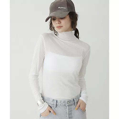 【ウィムガゼット/Whim Gazette】のシアータートルプルオーバー インテリア・キッズ・メンズ・レディースファッション・服の通販 founy(ファニー) 　ファッション　Fashion　レディースファッション　WOMEN　トップス・カットソー　Tops/Tshirt　プルオーバー　Pullover　2025年　2025　2025春夏・S/S　Ss,Spring/Summer,2025　インナー　Inner　コンパクト　Compact　シアー　Sheer　シンプル　Simple　ジャケット　Jacket　スウェット　Sweat　スタンダード　Standard　タートルネック　Turtleneck　ビスチェ　Bustier　フィット　Fit　ベスト　Vest　ロング　Long　エレガント 上品　Elegant　オフホワイト|ID: prp329100004462487 ipo3291000000031229968
