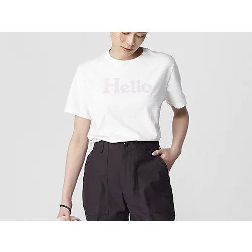 【マディソンブルー/MADISONBLUE】の【HPS別注】HELLO CREW NECK TEE インテリア・キッズ・メンズ・レディースファッション・服の通販 founy(ファニー) 　ファッション　Fashion　レディースファッション　WOMEN　インナー　Inner　ジャケット　Jacket　プリント　Print　別注　Special Order　【HPS別注】WHITE(pink logo)|ID: prp329100004462495 ipo3291000000031230008