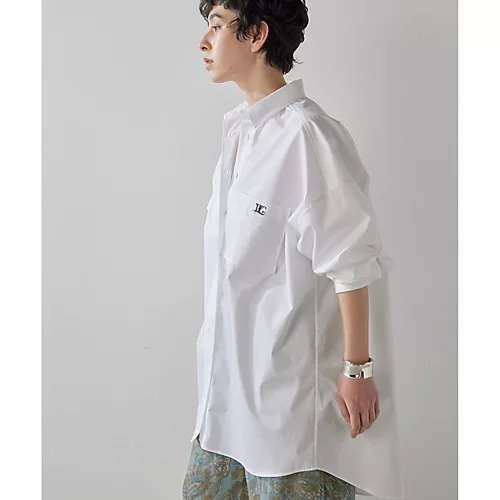 【ウィムガゼット/Whim Gazette】のロゴシシュウオーバーシャツ 人気、トレンドファッション・服の通販 founy(ファニー) 　ファッション　Fashion　レディースファッション　Fashion for Women　トップス・カットソー　Cut & Sew Tops　シャツ・ブラウス・オフィスカジュアル　Elegant Blouses & Button-Ups　2025年　2025　2025春夏・S/S　Spring/Summer 2025 SS25　ポケット　Pocket, Pocket Detail　other-3|ID: prp329100004462504 ipo3291000000031244740