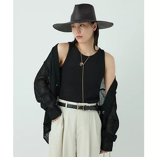 【カオス/Chaos】のピールコットンニットセット インテリア・キッズ・メンズ・レディースファッション・服の通販 founy(ファニー) 　ファッション　Fashion　レディースファッション　WOMEN　トップス・カットソー　Tops/Tshirt　ニット　Knit Tops　2025年　2025　2025春夏・S/S　Ss,Spring/Summer,2025　カーディガン　Cardigan　タンク　Tank　夏　Summer　ブラック|ID: prp329100004462512 ipo3291000000031424350