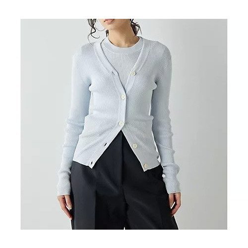 【ウィムガゼット/Whim Gazette】のコットンシルクVネックカーディガン インテリア・キッズ・メンズ・レディースファッション・服の通販 founy(ファニー) https://founy.com/ ファッション Fashion レディースファッション Fashion for Women トップス・カットソー Cut & Sew Tops カーディガン・羽織り Layered Style Cardigans Vネックトップス V-Neck Tops / V-Cut Neckline Shirts アンサンブル Ensemble Set エレガント 上品 Elegant カーディガン Cardigan, Knitwear コンパクト Compact, Small Size シルク Silk, 100% Silk ストレッチ Stretch, Stretchy Fabric ベーシック Basic, Essential リブニット Rib Knit, Ribbed Knit おすすめ Recommended / Our Picks 2025年 2025 2025春夏・S/S Spring/Summer 2025 SS25 |ID: prp329100004462513 ipo3291000000031230079