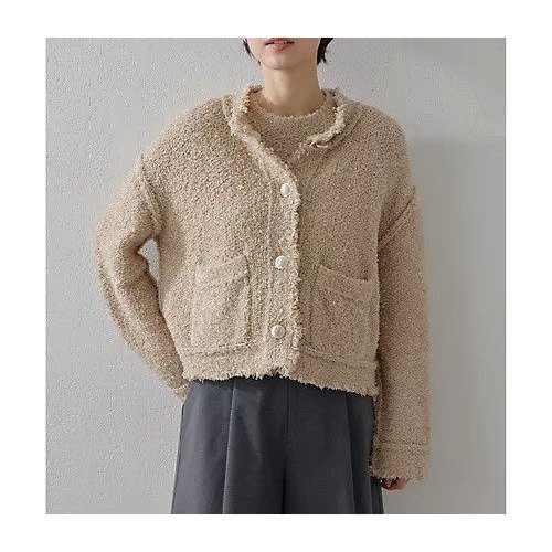 【ウィムガゼット/Whim Gazette】のニットTWEEDYジャケット 人気、トレンドファッション・服の通販 founy(ファニー) 　ファッション　Fashion　レディースファッション　Fashion for Women　アウター　Coat / Outerwear Collection　レディースジャケット・軽アウター　Jackets　2025年　2025　2025春夏・S/S　Spring/Summer 2025 SS25　おすすめ　Recommended / Our Picks　ジャケット　Jacket, Outerwear　ストレッチ　Stretch, Stretchy Fabric　ツイード　Twill, Twill Weave　デニム　Denim, Jeans Material　バランス　Balance, Style Balance　フォーマル　Formal, Dressy　ボトム　Bottoms, Lower Wear　other-2|ID: prp329100004462514 ipo3291000000031244767