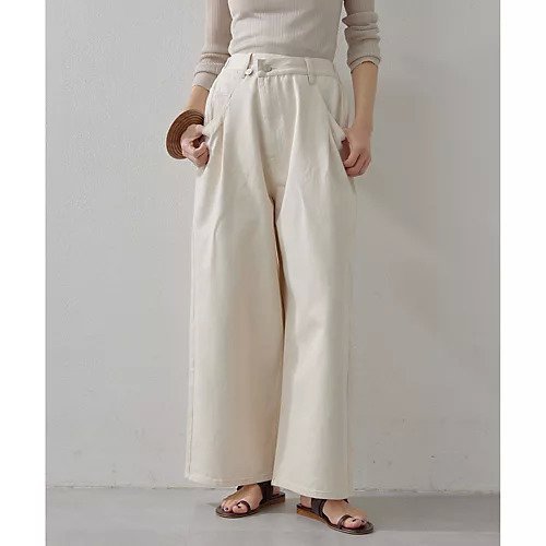 【ウィムガゼット/Whim Gazette】の【THE PAUSE】ラップパンツ 人気、トレンドファッション・服の通販 founy(ファニー) 　ファッション　Fashion　レディースファッション　Fashion for Women　パンツ　Pants & Trousers　ヴィンテージ　Vintage Style　グラデーション　Gradient, Ombre　ストライプ　Stripe, Striped Pattern　デニム　Denim, Jeans Material　フロント　Front, Front Design　ラップ　Wrap, Wrap Design　ワーク　Workwear, Utility Style　2025年　2025　2025春夏・S/S　Spring/Summer 2025 SS25　other-2|ID: prp329100004462517 ipo3291000000031244777