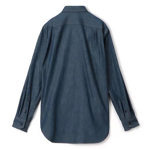 【ブラミンク/BLAMINK】のインディゴダンガリーレギュラーシャツ 人気、トレンドファッション・服の通販 founy(ファニー) 　ファッション　Fashion　レディースファッション　WOMEN　トップス・カットソー　Tops/Tshirt　シャツ/ブラウス　Shirts/Blouses　2024年　2024　2024-2025秋冬・A/W　Aw/Autumn/Winter/Fw/Fall/2024-2025　シンプル　Simple　レギュラー　Regular　今季　This Season　other-3|ID: prp329100004462529 ipo3291000000031244813