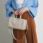 【トプカピ/TOPKAPI】の【Breath TOPKAPI】防水ナイロン レザーコンビ ミニトート ショルダーバッグ ベージュ|ID: prp329100004462547 ipo3291000000031230228
