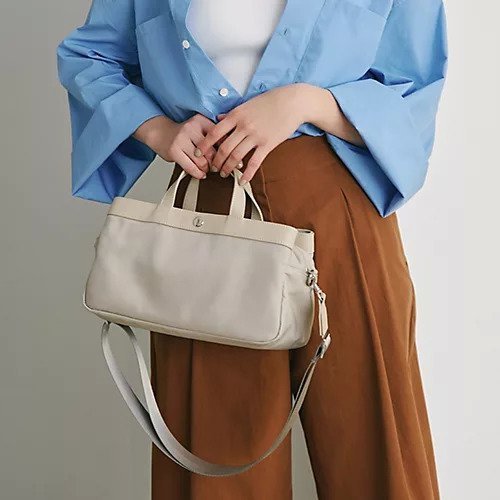 【トプカピ/TOPKAPI】の【Breath TOPKAPI】防水ナイロン レザーコンビ ミニトート ショルダーバッグ インテリア・キッズ・メンズ・レディースファッション・服の通販 founy(ファニー) 　ファッション　Fashion　レディースファッション　Fashion for Women　バッグ　Bags　コンビ　Combo, Combination Style　ショルダー　Shoulder, Shoulder Strap　シンプル　Simple, Minimal　トレンド　Trend, Trending Now　フロント　Front, Front Design　ポケット　Pocket, Pocket Detail　マグネット　Magnet, Magnetic Closure　ベージュ|ID: prp329100004462547 ipo3291000000031230228