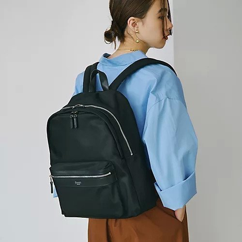【トプカピ/TOPKAPI】の【Breath TOPKAPI】防水ナイロン レザーコンビ PC対応 リュック バックパック 人気、トレンドファッション・服の通販 founy(ファニー) 　ファッション　Fashion　レディースファッション　Fashion for Women　バッグ　Bags　クッション　Cushion, Throw Pillow　クール　Cool, Chic　コンビ　Combo, Combination Style　傘　Umbrella, Parasol　ショルダー　Shoulder, Shoulder Strap　シンプル　Simple, Minimal　スマート　Smart, Elegant　フィット　Fit, Slim Fit　ポケット　Pocket, Pocket Detail　メタル　Metal, Metal Parts　リュック　Backpack, Rucksack　other-2|ID: prp329100004462549 ipo3291000000031244872