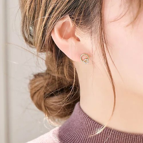 【フィービィー/phoebe】の【金属アレルギー対応】【痛くないシリーズ】デリケートビジューライトフィットイヤリング インテリア・キッズ・メンズ・レディースファッション・服の通販 founy(ファニー) https://founy.com/ ファッション Fashion レディースファッション Fashion for Women ジュエリー Jewelry ファッションリング Fashion Rings イヤリング・フープ・ドロップタイプ Hoop, Drop & Clip Earrings おすすめ Recommended / Our Picks イヤリング Earrings イヤーカフ Ear Cuffs サークル Circle, Round Design モチーフ Motif, Design Theme 軽量 Lightweight, Ultra Light |ID: prp329100004462562 ipo3291000000034354561