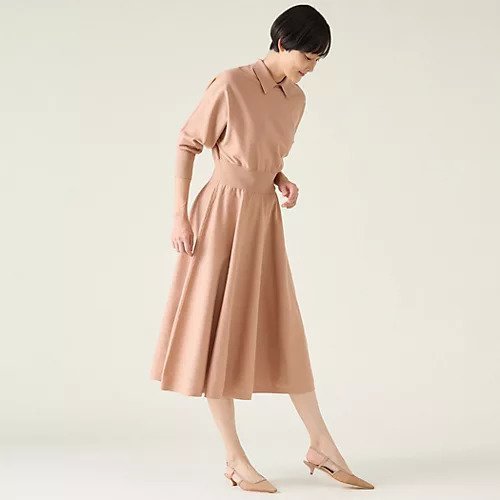 【マルティニーク/martinique】の衿ドルマンニットワンピース 人気、トレンドファッション・服の通販 founy(ファニー) 　ファッション　Fashion　レディースファッション　Fashion for Women　ワンピース　Dresses　ニットワンピース　Knit Dresses　おすすめ　Recommended / Our Picks　シンプル　Simple, Minimal　エレガント 上品　Elegant　other-2|ID: prp329100004462567 ipo3291000000031244930