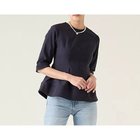 【マルティニーク/martinique】のハイストレッチブラウス(セットアップ可) ネイビー|ID: prp329100004462577 ipo3291000000035315413