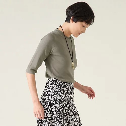 【マルティニーク/martinique】のESSENTIALハーフスリーブニット(アンサンブル可) 人気、トレンドファッション・服の通販 founy(ファニー) 　ファッション　Fashion　レディースファッション　WOMEN　トップス・カットソー　Tops/Tshirt　ニット　Knit Tops　アンサンブル　Knit Ensemble　おすすめ　Recommend　アンサンブル　Ensemble　インナー　Inner　スリーブ　Sleeve　ハーフ　Half　バランス　Balance　春　Spring　other-2|ID: prp329100004462581 ipo3291000000031244969