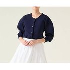 【マルティニーク/martinique】のセミハードコットンカーディガン ネイビー|ID: prp329100004462583 ipo3291000000035315408