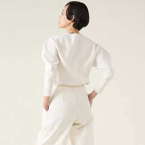 【マルティニーク/martinique】のセミハードコットンカーディガン 人気、トレンドファッション・服の通販 founy(ファニー) 　ファッション　Fashion　レディースファッション　Fashion for Women　トップス・カットソー　Cut & Sew Tops　カーディガン・羽織り　Layered Style Cardigans　おすすめ　Recommended / Our Picks　ジャケット　Jacket, Outerwear　ストレッチ　Stretch, Stretchy Fabric　スリーブ　Sleeve, Long Sleeve / Short Sleeve　other-3|ID: prp329100004462583 ipo3291000000035315411