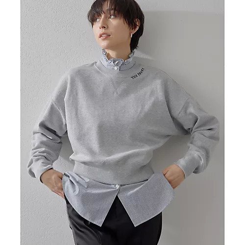 【ウィムガゼット/Whim Gazette】の【THE PAUSE】ネックシシュウスウェットプルオーバー 人気、トレンドファッション・服の通販 founy(ファニー) 　ファッション　Fashion　レディースファッション　Fashion for Women　トップス・カットソー　Cut & Sew Tops　レディースパーカー・カジュアルフーディー　Casual Hoodies & Sweatshirts　カジュアルプルオーバー・ニットトップス　Pullovers & Knit Tops / Casual Pullovers　スウェット・クルーネックトップス　Sweatshirts & Crewnecks / Relaxed Fit Sweat Tops　ヴィンテージ　Vintage Style　カットソー　Cut and Sewn Top　グラデーション　Gradient, Ombre　スウェット / スエット　Sweatshirt, Sweatwear　バランス　Balance, Style Balance　フロント　Front, Front Design　ボトム　Bottoms, Lower Wear　ワーク　Workwear, Utility Style　おすすめ　Recommended / Our Picks　2025年　2025　2025春夏・S/S　Spring/Summer 2025 SS25　 other-1|ID: prp329100004462584 ipo3291000000031230382