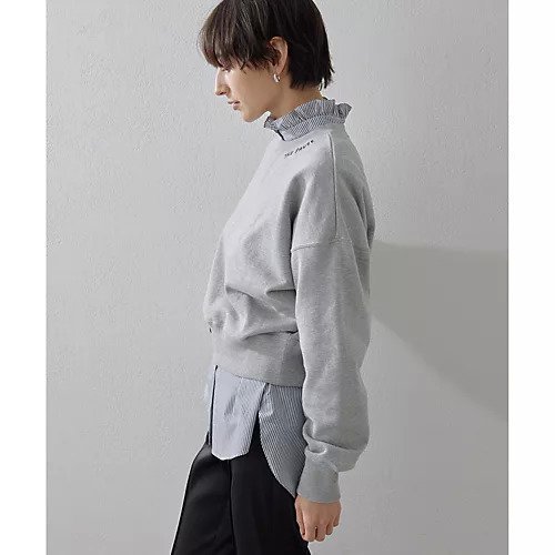 【ウィムガゼット/Whim Gazette】の【THE PAUSE】ネックシシュウスウェットプルオーバー 人気、トレンドファッション・服の通販 founy(ファニー) 　ファッション　Fashion　レディースファッション　Fashion for Women　トップス・カットソー　Cut & Sew Tops　レディースパーカー・カジュアルフーディー　Casual Hoodies & Sweatshirts　カジュアルプルオーバー・ニットトップス　Pullovers & Knit Tops / Casual Pullovers　スウェット・クルーネックトップス　Sweatshirts & Crewnecks / Relaxed Fit Sweat Tops　ヴィンテージ　Vintage Style　カットソー　Cut and Sewn Top　グラデーション　Gradient, Ombre　スウェット / スエット　Sweatshirt, Sweatwear　バランス　Balance, Style Balance　フロント　Front, Front Design　ボトム　Bottoms, Lower Wear　ワーク　Workwear, Utility Style　おすすめ　Recommended / Our Picks　2025年　2025　2025春夏・S/S　Spring/Summer 2025 SS25　other-3|ID: prp329100004462584 ipo3291000000031244980