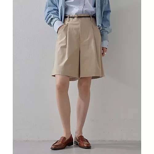 【ウィムガゼット/Whim Gazette】の【THE PAUSE】タックハーフパンツ インテリア・キッズ・メンズ・レディースファッション・服の通販 founy(ファニー) 　ファッション　Fashion　レディースファッション　Fashion for Women　パンツ　Pants & Trousers　ショートパンツ・ハーフパンツ　High-Waisted & Relaxed Shorts　ヴィンテージ　Vintage Style　グラデーション　Gradient, Ombre　ストレッチ　Stretch, Stretchy Fabric　セットアップ　Set-Up, Coordinated Outfit　ハーフ　Half, Half-Length　ワーク　Workwear, Utility Style　おすすめ　Recommended / Our Picks　エレガント 上品　Elegant　2025年　2025　2025春夏・S/S　Spring/Summer 2025 SS25　ライトベージュ|ID: prp329100004462589 ipo3291000000031230405