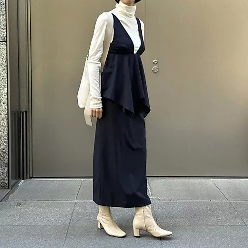 【ロエフ/LOEFF】のLF W JERRYFISH DRS 人気、トレンドファッション・服の通販 founy(ファニー) 　ファッション　Fashion　レディースファッション　WOMEN　アシンメトリー　Asymmetry　カッティング　Cutting　ネックレス　Necklace　ペプラム　Peplum　other-3|ID: prp329100004462595 ipo3291000000031888883