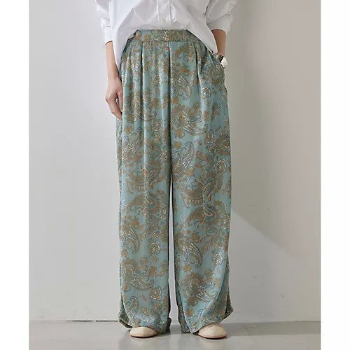 【ウィムガゼット/Whim Gazette】のシルクレーヨンベロアパンツ インテリア・キッズ・メンズ・レディースファッション・服の通販 founy(ファニー) https://founy.com/ ファッション Fashion レディースファッション Fashion for Women パンツ Pants & Trousers 2025年 2025 2025春夏・S/S Spring/Summer 2025 SS25 エレガント 上品 Elegant シルク Silk, 100% Silk シンプル Simple, Minimal ドレープ Drape, Draping Fabric プリント Print, Printed Pattern ベロア Velour, Soft Velvet ペイズリー Paisley, Ethnic Pattern リラックス Relax, Relaxed Fit ワイド Wide, Wide Fit |ID: prp329100004462603 ipo3291000000031230455