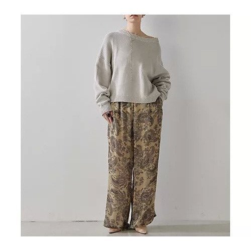 【ウィムガゼット/Whim Gazette】のシルクレーヨンベロアパンツ 人気、トレンドファッション・服の通販 founy(ファニー) 　ファッション　Fashion　レディースファッション　Fashion for Women　パンツ　Pants & Trousers　2025年　2025　2025春夏・S/S　Spring/Summer 2025 SS25　エレガント 上品　Elegant　シルク　Silk, 100% Silk　シンプル　Simple, Minimal　ドレープ　Drape, Draping Fabric　プリント　Print, Printed Pattern　ベロア　Velour, Soft Velvet　ペイズリー　Paisley, Ethnic Pattern　リラックス　Relax, Relaxed Fit　ワイド　Wide, Wide Fit　other-3|ID: prp329100004462603 ipo3291000000031245049