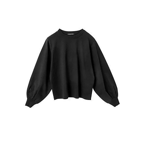 【ミズイロ インド/mizuiro ind】のパフスリーブロングT インテリア・キッズ・メンズ・レディースファッション・服の通販 founy(ファニー) 　ファッション　Fashion　レディースファッション　WOMEN　シンプル　Simple　スリーブ　Sleeve　フィット　Fit　ブラック|ID: prp329100004462616 ipo3291000000031230512