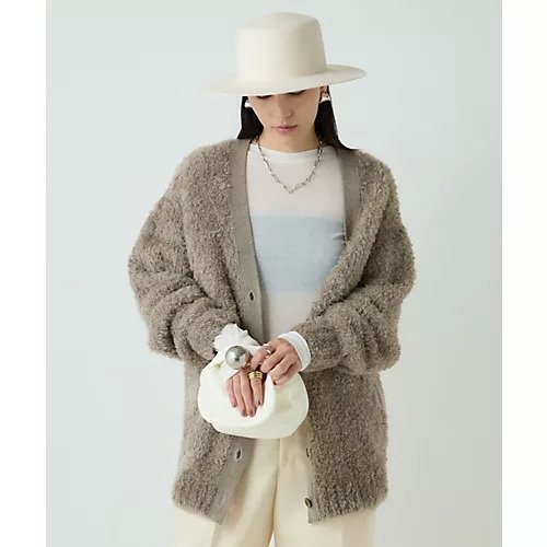 【カオス/Chaos】のペルシアモールカーディガン インテリア・キッズ・メンズ・レディースファッション・服の通販 founy(ファニー) 　ファッション　Fashion　レディースファッション　Fashion for Women　トップス・カットソー　Cut & Sew Tops　カーディガン・羽織り　Layered Style Cardigans　冬　Winter / This Winter　カーディガン　Cardigan, Knitwear　A/W・秋冬　Autumn/Winter　モカベージュ|ID: prp329100004462623 ipo3291000000033343209