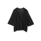 【ミズイロ インド/mizuiro ind】のテープヤーンラップカーディガン ブラック|ID: prp329100004462626 ipo3291000000031230559