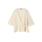 【ミズイロ インド/mizuiro ind】のテープヤーンラップカーディガン アイボリー|ID: prp329100004462626 ipo3291000000031230561