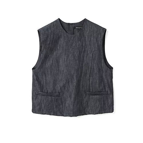 【ミズイロ インド/mizuiro ind】のデニムショートベスト インテリア・キッズ・メンズ・レディースファッション・服の通販 founy(ファニー) https://founy.com/ ファッション Fashion レディースファッション WOMEN アウター Coat Outerwear トップス・カットソー Tops/Tshirt ベスト/ジレ Gilets/Vests コンパクト Compact デニム Denim ノースリーブ No Sleeve ポケット Pocket |ID: prp329100004462628 ipo3291000000031230570