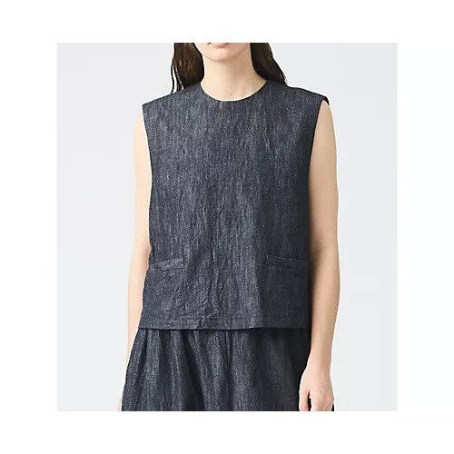 【ミズイロ インド/mizuiro ind】のデニムショートベスト 人気、トレンドファッション・服の通販 founy(ファニー) 　ファッション　Fashion　レディースファッション　WOMEN　アウター　Coat Outerwear　トップス・カットソー　Tops/Tshirt　ベスト/ジレ　Gilets/Vests　コンパクト　Compact　デニム　Denim　ノースリーブ　No Sleeve　ポケット　Pocket　other-2|ID: prp329100004462628 ipo3291000000031245123
