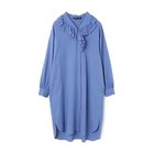 【ミズイロ インド/mizuiro ind】のフリルカラーシャツワンピース ブルー|ID: prp329100004462637 ipo3291000000031230616