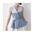 【ウィムガゼット/Whim Gazette】の【Jeanie Blue】FLARE VEST ブルー|ID: prp329100004462644 ipo3291000000031230643