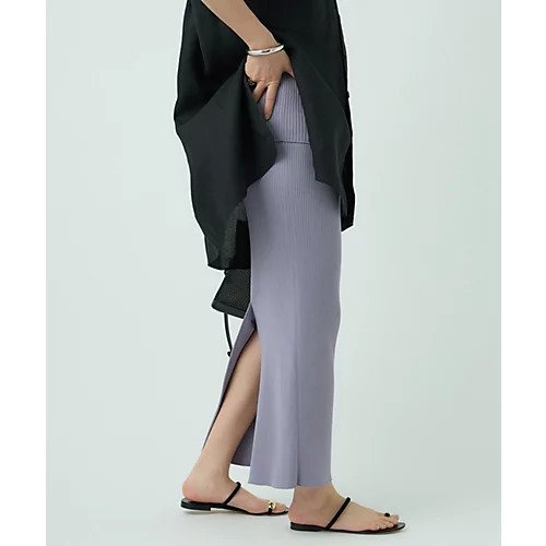 【カオス/Chaos】の16Gインプレリブニットタイトロングスカート インテリア・キッズ・メンズ・レディースファッション・服の通販 founy(ファニー) 　ファッション　Fashion　レディースファッション　Fashion for Women　スカート　Skirts　ロングスカート　Long Skirts / Maxi & Midi Skirts　2024年　2024　2024春夏・S/S　Spring/Summer 2024 SS24　スリット　Slit, Slit Detail　セットアップ　Set-Up, Coordinated Outfit　定番　Standard, Basic Item　パープル|ID: prp329100004462645 ipo3291000000032514337