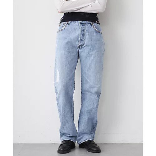 【ウィムガゼット/Whim Gazette】の【Jeanie Blue】STUD DENIMパンツ 人気、トレンドファッション・服の通販 founy(ファニー) ファッション Fashion レディースファッション Fashion for Women パンツ Pants & Trousers ウエスタン Western Style ヴィンテージ Vintage Style スタッズ Studs, Metal Accents ストレート Straight, Straight Cut ダメージ Distressed, Destroyed デニム Denim, Jeans Material フィット Fit, Slim Fit ポケット Pocket, Pocket Detail レギュラー Regular, Standard Fit 2025年 2025 2025春夏・S/S Spring/Summer 2025 SS25 other-3|ID: prp329100004462647 ipo3291000000031245182