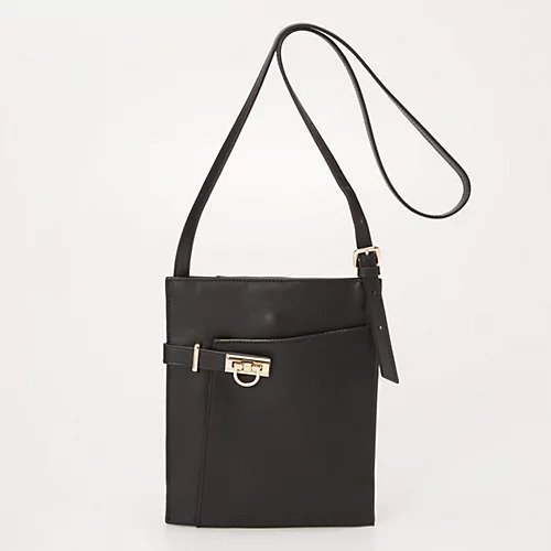 【トプカピ/TOPKAPI】の【TREASURE TOPKAPI】ベルトデザイン レザー フラット ショルダーバッグ インテリア・キッズ・メンズ・レディースファッション・服の通販 founy(ファニー) 　ファッション　Fashion　レディースファッション　WOMEN　バッグ　Bag　ベルト　Belts　クール　Cool　スマート　Smart　フラット　Flat　フロント　Front　ポケット　Pocket　春　Spring　ブラック|ID: prp329100004462649 ipo3291000000031230657