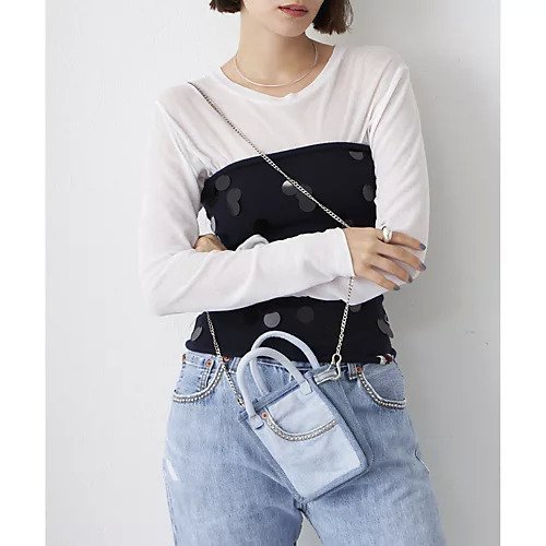 【ウィムガゼット/Whim Gazette】の【Jeanie Blue】STUDS MINI TOTE 人気、トレンドファッション・服の通販 founy(ファニー) 　ファッション　Fashion　レディースファッション　WOMEN　バッグ　Bag　ウエスタン　Western　ショルダー　Shoulder　スタッズ　Studs　ダメージ　Damage　チェーン　Chain　デニム　Denim　ポケット　Pocket　スマホショルダーバッグ　Smartphone Shoulder Bag　2025年　2025　2025春夏・S/S　Ss,Spring/Summer,2025　other-3|ID: prp329100004462651 ipo3291000000031245193