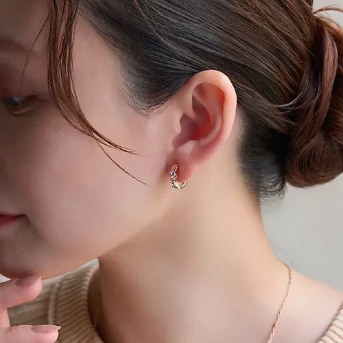 【フィービィー/phoebe】の【金属アレルギー対応】【痛くないシリーズ】バブルビジュークリスタルループフィットイヤリング 人気、トレンドファッション・服の通販 founy(ファニー) 　ファッション　Fashion　レディースファッション　WOMEN　ジュエリー　Jewelry　リング　Rings　イヤリング　Earrings　おすすめ　Recommend　イヤーカフ　Ear Cuff　エレガント 上品　Elegant　コーティング　Coating　ビジュー　Bijou　フープ　Hoop　軽量　Lightweight　other-2|ID: prp329100004462656 ipo3291000000031245207