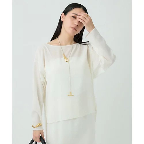 【カオス/Chaos】のトランブラウス インテリア・キッズ・メンズ・レディースファッション・服の通販 founy(ファニー) 　ファッション　Fashion　レディースファッション　WOMEN　トップス・カットソー　Tops/Tshirt　シャツ/ブラウス　Shirts/Blouses　2025年　2025　2025春夏・S/S　Ss,Spring/Summer,2025　シンプル　Simple　ボトム　Bottom　エレガント 上品　Elegant　ホワイト|ID: prp329100004462666 ipo3291000000031230720