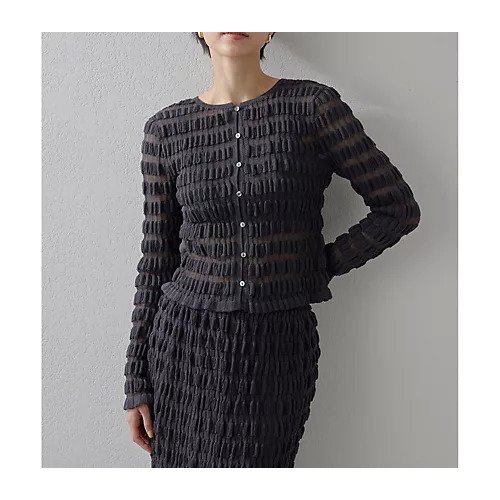 【ウィムガゼット/Whim Gazette】のシャドウボーダーカーディガン インテリア・キッズ・メンズ・レディースファッション・服の通販 founy(ファニー) https://founy.com/ ファッション Fashion レディースファッション Fashion for Women トップス・カットソー Cut & Sew Tops カーディガン・羽織り Layered Style Cardigans 2025年 2025 2025春夏・S/S Spring/Summer 2025 SS25 おすすめ Recommended / Our Picks カーディガン Cardigan, Knitwear シンプル Simple, Minimal セットアップ Set-Up, Coordinated Outfit フィット Fit, Slim Fit ボーダー Border, Stripe リラックス Relax, Relaxed Fit 透かし Cut-Out, Lacework |ID: prp329100004462672 ipo3291000000031230745