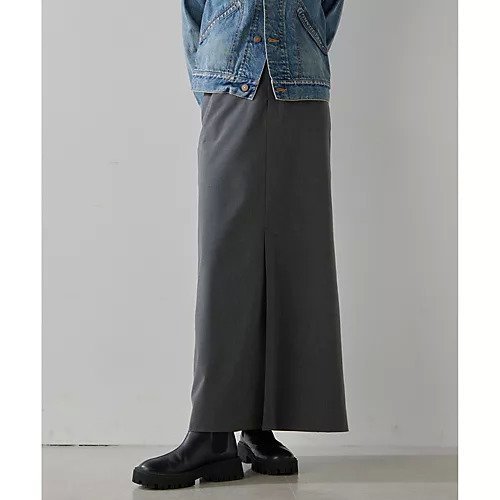【ウィムガゼット/Whim Gazette】の【THE PAUSE】フロントスリットスカート インテリア・キッズ・メンズ・レディースファッション・服の通販 founy(ファニー) 　ファッション　Fashion　レディースファッション　Fashion for Women　スカート　Skirts　ヴィンテージ　Vintage Style　グラデーション　Gradient, Ombre　ストレッチ　Stretch, Stretchy Fabric　スリット　Slit, Slit Detail　セットアップ　Set-Up, Coordinated Outfit　ダブル　Double, Double-Breasted　バランス　Balance, Style Balance　フロント　Front, Front Design　ループ　Loop, Loop Knit　ワーク　Workwear, Utility Style　おすすめ　Recommended / Our Picks　エレガント 上品　Elegant　2025年　2025　2025春夏・S/S　Spring/Summer 2025 SS25　グレー|ID: prp329100004462678 ipo3291000000031230772