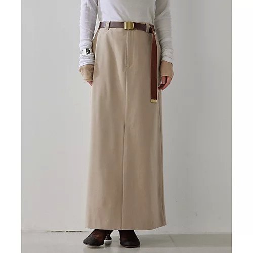 【ウィムガゼット/Whim Gazette】の【THE PAUSE】フロントスリットスカート インテリア・キッズ・メンズ・レディースファッション・服の通販 founy(ファニー) 　ファッション　Fashion　レディースファッション　Fashion for Women　スカート　Skirts　ヴィンテージ　Vintage Style　グラデーション　Gradient, Ombre　ストレッチ　Stretch, Stretchy Fabric　スリット　Slit, Slit Detail　セットアップ　Set-Up, Coordinated Outfit　ダブル　Double, Double-Breasted　バランス　Balance, Style Balance　フロント　Front, Front Design　ループ　Loop, Loop Knit　ワーク　Workwear, Utility Style　おすすめ　Recommended / Our Picks　エレガント 上品　Elegant　2025年　2025　2025春夏・S/S　Spring/Summer 2025 SS25　ライトベージュ|ID: prp329100004462678 ipo3291000000031230773